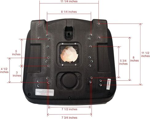 جزازة العشب ، جرار حديقة UTV / ATV مقعد أسود عالي الظهر فينيل Universal Mount B1LGT100BL in Kuwait