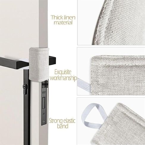 Door Silencer,Door Jammer,Quiet Door Closer Cushion,Door Slamming Silencer,Door Slam Preventer,Nursery Door Silencer,Bumper Safety Door Pads,Door Latch Cover for Noise Reducing Quiet Doors,4 x 3 in in Saudi Arabia