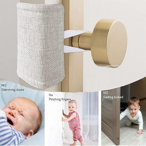 Door Silencer,Door Jammer,Quiet Door Closer Cushion,Door Slamming Silencer,Door Slam Preventer,Nursery Door Silencer,Bumper Safety Door Pads,Door Latch Cover for Noise Reducing Quiet Doors,4 x 3 in in Saudi Arabia