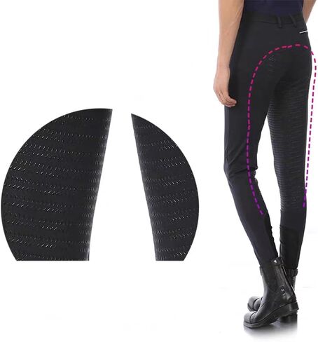 المقعد الكامل للرجال ركوب المؤخرات السيليكون قبضة الفروسية الإنجليزية السوستة السوستة السوستة ركوب الخيل مع جيوب المؤخرة in Kuwait