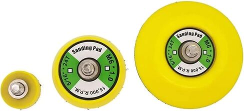 1/2/3 Inch (25/50/75mm) Hook and Loop Backing Plate with M6 Thread for Pneumatic Air Polishers Wood Metal Sanding & Grinding(3inch 2pieces,M6) in Saudi Arabia