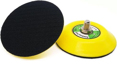 1/2/3 Inch (25/50/75mm) Hook and Loop Backing Plate with M6 Thread for Pneumatic Air Polishers Wood Metal Sanding & Grinding(3inch 2pieces,M6) in Saudi Arabia