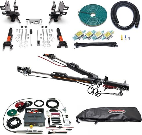 Roadmaster Nighthawk Tow Bar & Baseplate Combo مع مجموعة الأسلاك للمصابيح LED متوافقة مع 2018-2025 Jeep Wrangler JL مع LED Tillights | يشمل شارات in Saudi Arabia