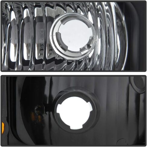 ACANII - For 2003-2006 Chevy Silverado 1500 2500 3500 Black Housing Parking Lights Bumper Signal Lamps Pair Left+Right in Saudi Arabia