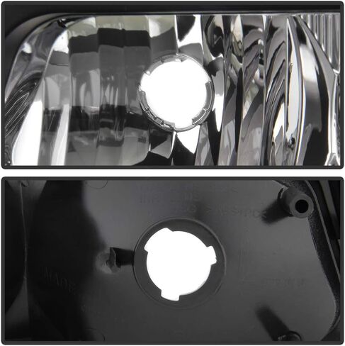 ACANII - For 2003-2006 Chevy Silverado 1500 2500 3500 Black Housing Parking Lights Bumper Signal Lamps Pair Left+Right in Saudi Arabia
