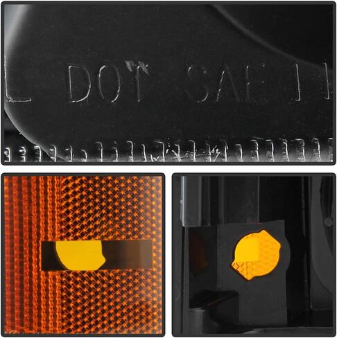 ACANII - For 2003-2006 Chevy Silverado 1500 2500 3500 Black Housing Parking Lights Bumper Signal Lamps Pair Left+Right in Saudi Arabia