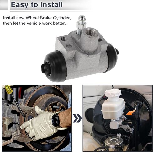 Rear Brake Wheel Cylinder for Honda Civic 2006-2015 Durable Drum Brake Cylinder No.43300SNAA01 Aluminum Alloy 1 Pcs in Saudi Arabia
