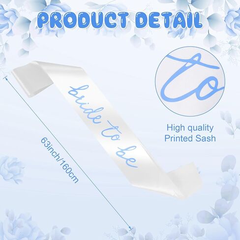 Gold Bride to Be Sash Veil for Bachelorette Party Accessories, 2 Pack Bride to Be Decorations Set for Women and Girls, Bridal Shower Decorations, Engagement Gifts for bride in Kuwait