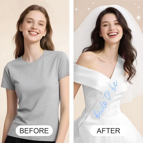 Gold Bride to Be Sash Veil for Bachelorette Party Accessories, 2 Pack Bride to Be Decorations Set for Women and Girls, Bridal Shower Decorations, Engagement Gifts for bride in Kuwait