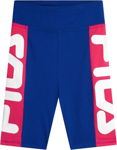 Fila Girls Bike Shorts - Soft Stretch Dance Tumbling Cartwheel Shorts for Girls - Kids Clothes for Gymnastics School and Play in Saudi Arabia