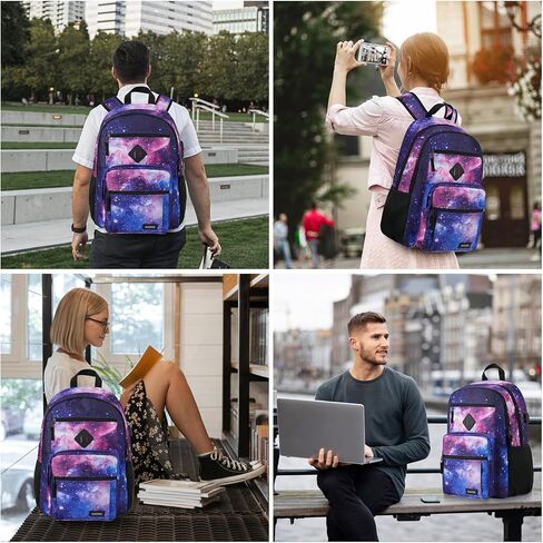 حقيبة ظهر BIKROD للرجال والنساء، حقيبة ظهر مدرسية كاجوال خفيفة الوزن للمراهقين والأولاد والبنات، حقيبة ظهر للكمبيوتر المحمول للاستخدام اليومي مع منفذ شحن USB تناسب كمبيوتر محمول مقاس 15.6 بوصة، وحقيبة كتب للمدرسة الثانوية in Kuwait