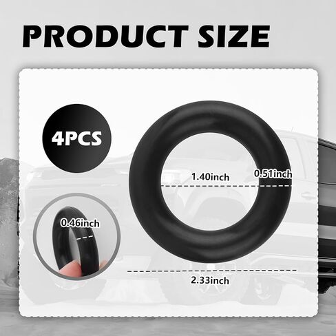 4pcs Car O Rings شماعات العادم العالمية ، شماعات كاتم الصوت المطاطية المتينة لتعليق وتثبيت أنابيب العادم ، ومطاط شماعات العادم الأساسية لمعظم السيارات والشاحنات وسيارات الدفع الرباعي in Saudi Arabia