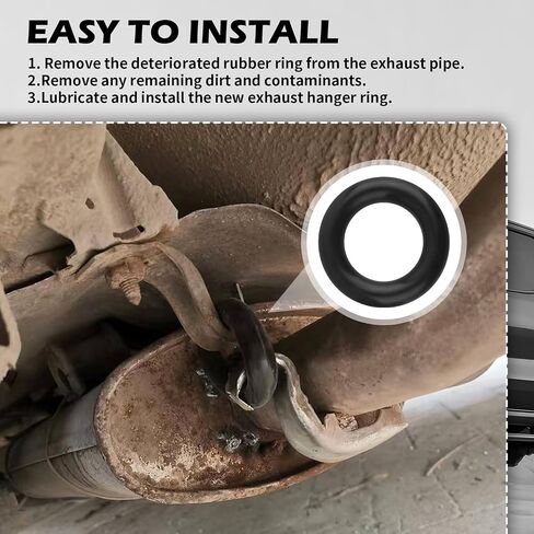 4pcs Car O Rings شماعات العادم العالمية ، شماعات كاتم الصوت المطاطية المتينة لتعليق وتثبيت أنابيب العادم ، ومطاط شماعات العادم الأساسية لمعظم السيارات والشاحنات وسيارات الدفع الرباعي in Saudi Arabia