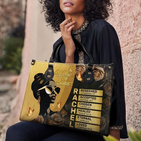 Leather Handbag For Black African - African Queen - African American Pride Art Purses - Mothers Day Gifts in Kuwait