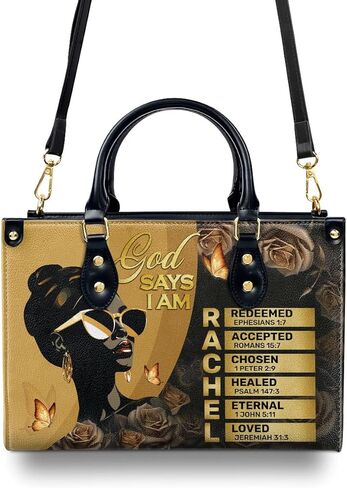Leather Handbag For Black African - African Queen - African American Pride Art Purses - Mothers Day Gifts in Kuwait