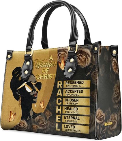 Leather Handbag For Black African - African Queen - African American Pride Art Purses - Mothers Day Gifts in Kuwait