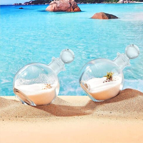 Tessco for you 12 Pcs Potion Bottles Round Glass Clear Potion Jars 8.5 oz Spherical Decorative Witch Bottles Wizard Stuff for Liquor Halloween Decoration DIY Art Crafts Gift (Classic) in Kuwait