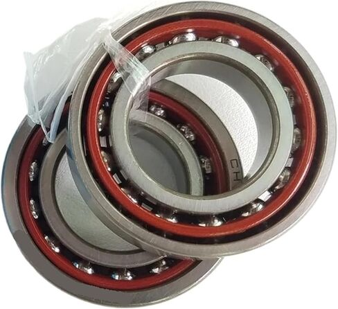 2pcs 7200-7208 محامل كرة التلامس الزاوية الدقيقة ABEC-7 P4 محامل أدوات الآلة (C ، 7201 12x32x10mm) in Kuwait