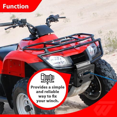 WeiSen Winch Mount Bracket Plate Compatible with Honda Recon TRX250 2007-2025 in Saudi Arabia