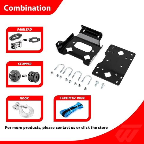 WeiSen Winch Mount Bracket Plate Compatible with Honda Recon TRX250 2007-2025 in Saudi Arabia