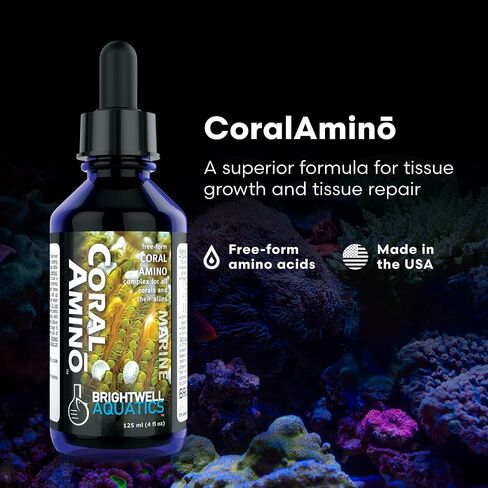 برايتويل أكواتيكس كورال أمينو - مركب الأحماض الأمينية لتلوين ونمو المرجان، 60 مل in Kuwait