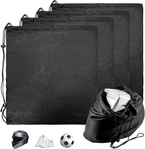 2PCS Motorcycle Helmet Bags, Lightweight Drawstring Bag Welding Hood Storage Pocket, Velvet Cloth Packing Bag Large Helmet Protective Pouch for Ski Snowmobile Bicycle (2PCS) in Saudi Arabia