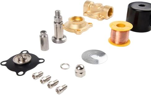 صمام الملف اللولبي الكهربائي 1/4 "3/8" 1/2 "3/4" 1 "مُغلق عادةً لزيت الماء DN35 DC24V in Saudi Arabia