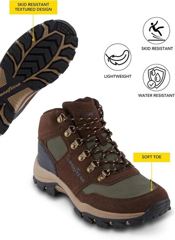 Goodyear Everest Mens High-Top Hiking Boot for Work and Snow Waterproof and Breathable Outdoor Footwear in Saudi Arabia