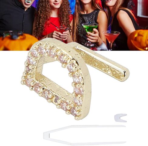 Yuyte Gold Silver Grills Grillz Grillz للرجال النساء ، طلاء رسالة باللغة الإنجليزية D ، أسنان ، Cosplay Halloween Party Teath Decoration المجوهرات (الذهب) in Saudi Arabia
