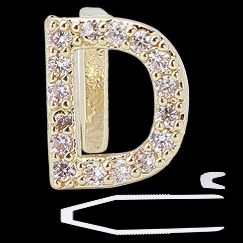 Yuyte Gold Silver Grills Grillz Grillz للرجال النساء ، طلاء رسالة باللغة الإنجليزية D ، أسنان ، Cosplay Halloween Party Teath Decoration المجوهرات (الذهب) in Saudi Arabia