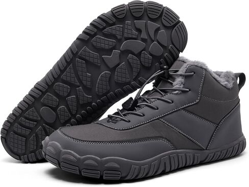 رجال عريض أصابع القدم مربع حافي القدمين أحذية دافئة لأحذية الثلج البارد المريح in Kuwait