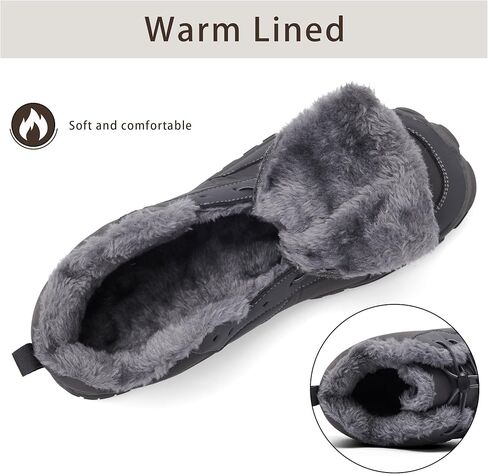 رجال عريض أصابع القدم مربع حافي القدمين أحذية دافئة لأحذية الثلج البارد المريح in Kuwait