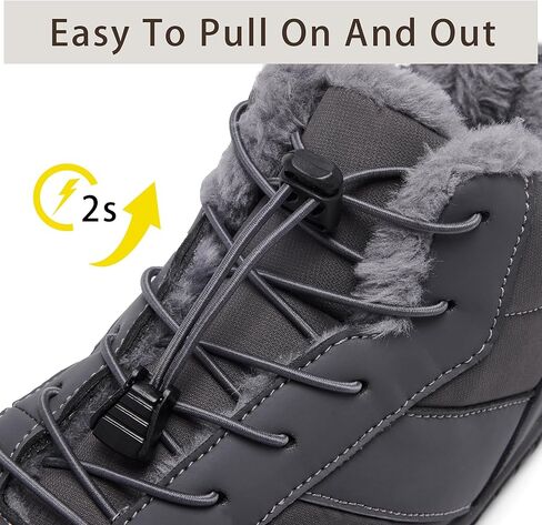 رجال عريض أصابع القدم مربع حافي القدمين أحذية دافئة لأحذية الثلج البارد المريح in Kuwait