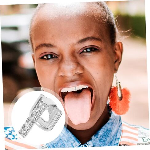 Garneck Shiny Rhinestone Teeth Grill for Hip Hop Style Sturdy Decorative Grills for Halloween Parties and Fashion Events Eye-catching Rapper Accessory Unisex Teeth in Saudi Arabia
