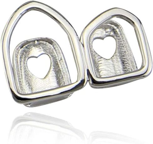 2 PCS 18K مطلي بالذهول Gold Grillz Hip Hop Grillz أعلى الأسنان غطاء شواية واحد للأسنان الفم in Kuwait