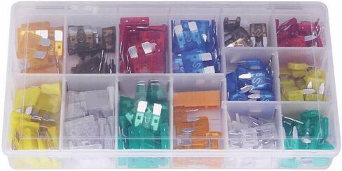 5A/7.5A/10A/15A/20A/25A/30A ، 220pcs مجموعة متنوعة من الصمامات الشاحنة ذات الشاحنة التلقائية القياسية ، فتيل شفرة السيارات للري. in Saudi Arabia
