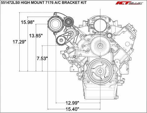 LS1 Truck Sanden Air Deferket Bracket in Kuwait