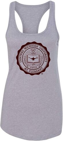 Createmytee | مركزية ميشيغان دائرة الشعار أعلى دبابة | CMU Chippewas Pride Womens Tank Top in Kuwait