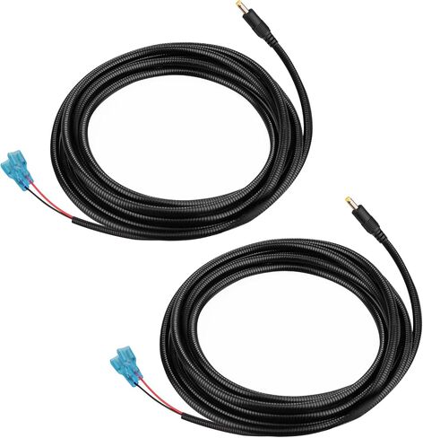 KSK 79-inch Chew Proof Trail Camera Power Cord (2 Pack) with Alligator Clips, 4.0x1.7mm DC External Power Cable, Compatible with Tactacam Reveal, X, XB, SK, Wise Eye, Spartan Gocam, etc in Saudi Arabia