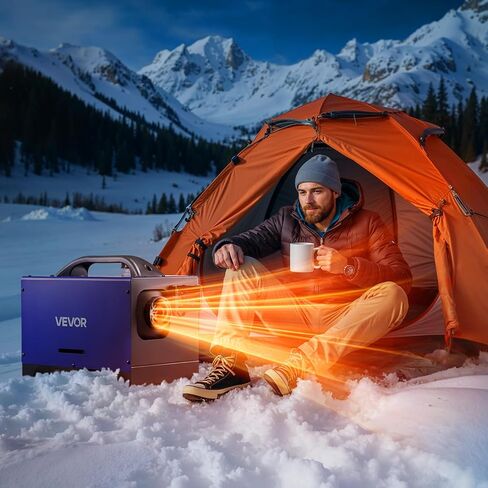 سخان ديزل Vevor ، 8 كيلوواط ، DC 12V/24V ، سخان هواء الديزل المحمول مع التحكم عن بُعد وشاشة LCD ، ضوضاء منخفضة التدفئة السريعة ، خزان وقود كبير 2.6 جال in Saudi Arabia