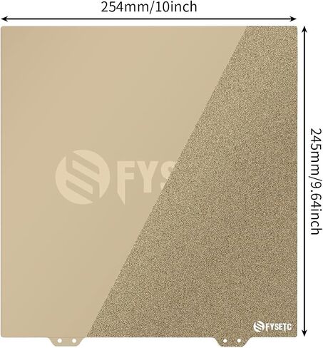 لوحة بناء FYSETC Flsn Super Racer دائرية بقطر 270 مم/ 10.6 بوصة، صفيحة فولاذية زنبركية Janusbps - ورقة PEI مزخرفة/ناعمة مزدوجة الجوانب وقابلة للإزالة + قاعدة ملصق لطابعة Flsn Super Racer ثلاثية الأبعاد in Kuwait