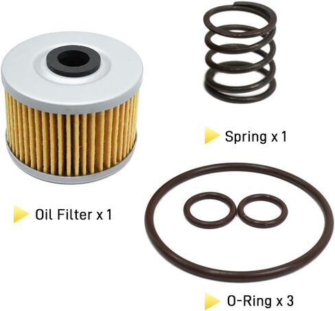 Oil Filter Kit Compatible with Honda Fourtrax 250 TRX250 TRX250R TRX250X Fourtrax 300 TRX300 TRX300FW TRX300EX TRX400FW ATC250ES ATC250SX ATC350X XR250R XR250L XR350R XR400R XR500R XR600R XR650L in Saudi Arabia