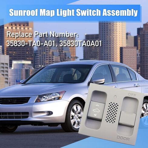 35830-TA0-A01 Sinroof Map Switch Switch Assembly Fit for Acura TSX Sedan 2009 2010 for Honda Accord Coupe Sedan Civic Coupe 2008 2009 in Saudi Arabia