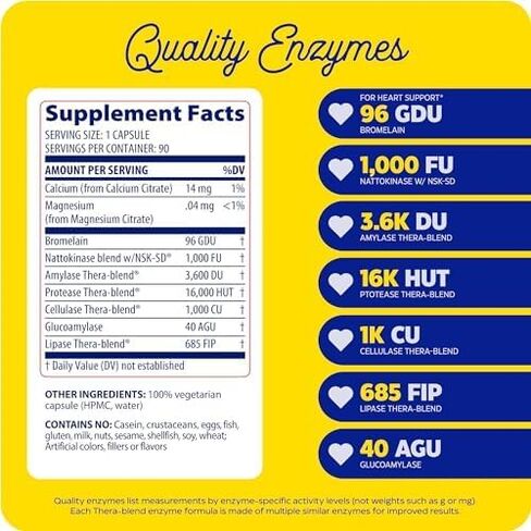 انزيميديكا, كبسولات دعم انزيم لصحة القلب والاوعية الدموية من ناتو كيه، 90 كبسولة (اف اف بي) in Kuwait