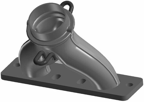 Polaris ATV Weld-Manifold, 26 Deg, Twin, High Temp Powder Paint, Black, Genuine OEM Part 1261954-489, Qty 1 in Saudi Arabia