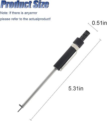 Brake Pad Thickness Gauge Measure Tool, Car Brake Measuring Tool with Scale, Tire Tread Depth Gauge, 1.5mm Thickness Car Brake Pad Detection Pen for Internal External in Saudi Arabia