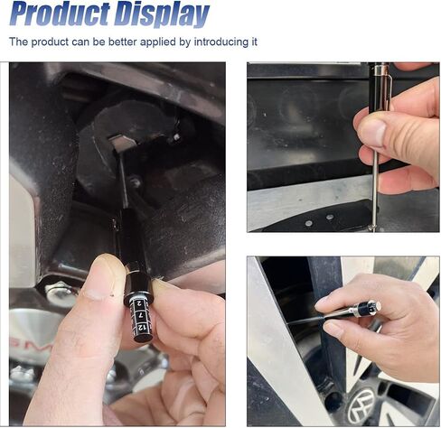 Brake Pad Thickness Gauge Measure Tool, Car Brake Measuring Tool with Scale, Tire Tread Depth Gauge, 1.5mm Thickness Car Brake Pad Detection Pen for Internal External in Saudi Arabia