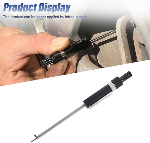 Brake Pad Thickness Gauge Measure Tool, Car Brake Measuring Tool with Scale, Tire Tread Depth Gauge, 1.5mm Thickness Car Brake Pad Detection Pen for Internal External in Saudi Arabia