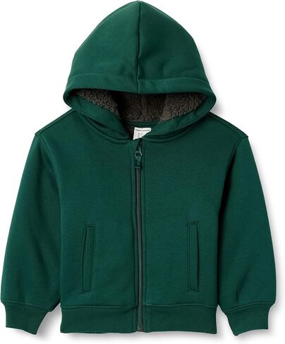 Amazon Essentials Boys and Toddlers' Sherpa Lined Hoodie Sweatshirt in Saudi Arabia