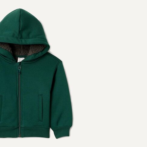 Amazon Essentials Boys and Toddlers' Sherpa Lined Hoodie Sweatshirt in Saudi Arabia